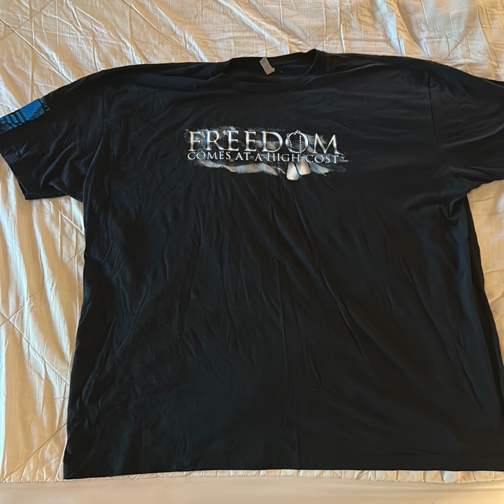 Til Valhalla Project Apparel Company (TVP), 4X Large, Black & White, T-Shirt.